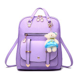 Girls Cute Leather Backpacks Fashion School Bags For Girl Shoulder Bag Summer Candy Colors Backpack