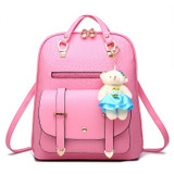Girls Cute Leather Backpacks Fashion School Bags For Girl Shoulder Bag Summer Candy Colors Backpack