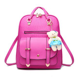 Girls Cute Leather Backpacks Fashion School Bags For Girl Shoulder Bag Summer Candy Colors Backpack