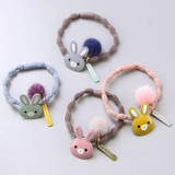 Girls Cute Cartoon Alloy Rabbit Ball Elastic Hair Bands Hair Ornament Hair Ropes Rubber Band Headbands Children Hair Accessories