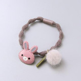 Girls Cute Cartoon Alloy Rabbit Ball Elastic Hair Bands Hair Ornament Hair Ropes Rubber Band Headbands Children Hair Accessories