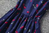 Girls Clothing Summer Girl Dress Children Kids Berry Dress Back V Dress Girls Cotton Kids Vest halter dress Children Clothes