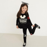 Girls clothing Set Mickey Printed Full Sleeve Shirt Legging Pants Baby Girl Tracksuit Girls Sport Clothes Set Baby Kids Clothing