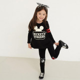 Girls clothing Set Mickey Printed Full Sleeve Shirt Legging Pants Baby Girl Tracksuit Girls Sport Clothes Set Baby Kids Clothing