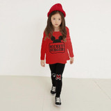 Girls clothing Set Mickey Printed Full Sleeve Shirt Legging Pants Baby Girl Tracksuit Girls Sport Clothes Set Baby Kids Clothing
