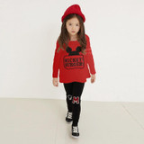 Girls clothing Set Mickey Printed Full Sleeve Shirt Legging Pants Baby Girl Tracksuit Girls Sport Clothes Set Baby Kids Clothing