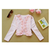 Girls clothing set Kids fashion rose t-shirt + Coat + skirt 3 pcs children birthday party dress high quality cotton Clothes Suit