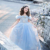 Girls Clothes Cinderella dress for Girls Cosplay Princess Dress Kids Costume Girls Summer Girls Dress New 3-10Yrs New Year