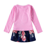 girls clothes baby girsl clothes nova kids girls dresses for girls dress with butterfly dress for girls long sleeve dress H5460