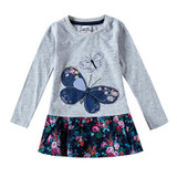 girls clothes baby girsl clothes nova kids girls dresses for girls dress with butterfly dress for girls long sleeve dress H5460