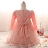 Newborn Baby Girl Christmas Dress Lace Infant Christening Gown For Wedding Party Toddler Girl 1st Birthday Outfits Bebes Vestido