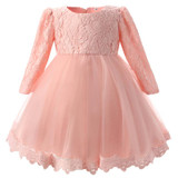 Newborn Baby Girl Christmas Dress Lace Infant Christening Gown For Wedding Party Toddler Girl 1st Birthday Outfits Bebes Vestido
