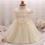 Newborn Baby Girl Christmas Dress Little Bridesmaid Dress Christening Toddler Girl Clothing Kids Infant Birthday Party Dress