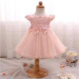 Newborn Baby Girl Christmas Dress Little Bridesmaid Dress Christening Toddler Girl Clothing Kids Infant Birthday Party Dress