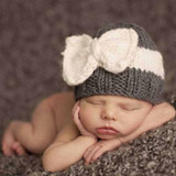 Newborn Baby Girl Boy Infant Toddler Knitting Wool Crochet Hat Soft Hat Cap Baby Winter Hats knitting bowknot Hat #46*