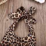 Newborn Baby Girl Boy Clothes Leapord Bodysuit Dress Ruffles Jumpsuit Outfits One pieces Summer Clothing 0-24M
