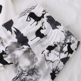 Newborn Baby Girl Boy Deer Printing Romper Pants Leggings hat 3pcs Cute Kids Outfits Set Clothes