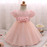 Newborn Baby Girl 1 Year Birthday Outfit 3 6 12 18 24 Months Baby Baptism Dresses For Girl Infant Party Dress Tulle Kids Vestido