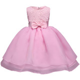 Newborn Baby Girl 1 2 Years Birthday Dress For Girls Summer Frocks Infant Lace Christening Gowns Kids Party Dresses Girl Clothes