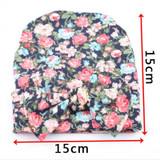 Newborn Baby Floral Hat Big Bow Baby Hat Organic Cotton Spring Autumn Hat Newborn Hospital Hat Baby Infant Gift