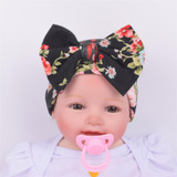 Newborn Baby Floral Hat Big Bow Baby Hat Organic Cotton Spring Autumn Hat Newborn Hospital Hat Baby Infant Gift
