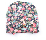 Newborn Baby Floral Hat Big Bow Baby Hat Organic Cotton Spring Autumn Hat Newborn Hospital Hat Baby Infant Gift