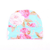 Newborn Baby Floral Hat Big Bow Baby Hat Organic Cotton Spring Autumn Hat Newborn Hospital Hat Baby Infant Gift