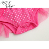 NewBorn Baby Dress Summer Cotton Exquisite Bow Baby Rompers Lovely girls Kids Infant Clothes Lace Baby Girls Jumpsuit