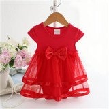 NewBorn Baby Dress Summer Cotton Bow Baby Rompers For girls Summer Kids Infant Clothes Baby Girls Jumpsuit
