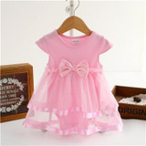 NewBorn Baby Dress Summer Cotton Bow Baby Rompers For girls Summer Kids Infant Clothes Baby Girls Jumpsuit Girls Dress