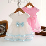 NewBorn Baby Dress Summer Cotton Bow Baby Rompers For girls Summer Kids Infant Clothes Baby Girls Jumpsuit Girls Dress