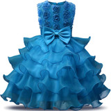 Newborn Baby Dress Kids Party Wear Princess Costume For Girl Tutu Bebes Infant 1 2 Year Birthday Dresses Girl Summer Red Clothes