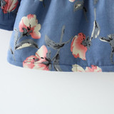 Newborn Baby Dress Spring Flowers Printed Girls Tutu Clothes Long Sleeve Party Dresses for Girls Thicken Winter Baby Clothing