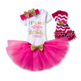 Newborn Baby Dress Kids Party Clothes For 2 years Girls Boutique Clothing Infant Second Birthday Tutu Outfits vestidos de bebes
