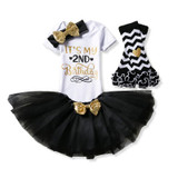Newborn Baby Dress Kids Party Clothes For 2 years Girls Boutique Clothing Infant Second Birthday Tutu Outfits vestidos de bebes