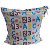 Newborn Baby Diaper Bag Reusable Waterproof Cartoon Wet Dry Bag Nappy Zip Pouch