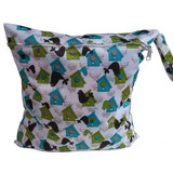 Newborn Baby Diaper Bag Reusable Waterproof Cartoon Wet Dry Bag Nappy Zip Pouch