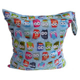 Newborn Baby Diaper Bag Reusable Waterproof Cartoon Wet Dry Bag Nappy Zip Pouch