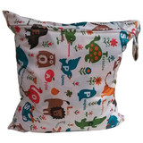 Newborn Baby Diaper Bag Reusable Waterproof Cartoon Wet Dry Bag Nappy Zip Pouch