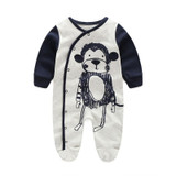 Newborn Baby clothes Winter Long sleeves with feet Baby boy girl clothes Babies overalls Ropa de bebe Infant Product Baby romper