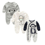 Newborn Baby clothes Winter Long sleeves with feet Baby boy girl clothes Babies overalls Ropa de bebe Infant Product Baby romper