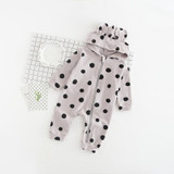 Newborn Baby Clothes Hooded Baby Rompers Long Sleeve Baby Girls Clothing Fall Baby Boy Jumpsuits Roupas Bebes Infant Costume