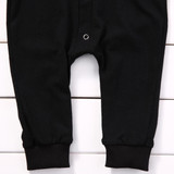Newborn Baby Boys Girls Romper Solid Black Long Sleeve Hooded Rompers Children Clothing Girl Boy Jumpsuit Outfits Clothes