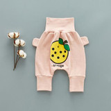 Newborn Baby Boys Girls Pants 2018 New Autumn Solid Casual Cartoon Print High Elastic Waist Pants Baby Boys Girls Trousers 5p002