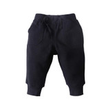 Newborn Baby Boys Girls Pants 2017 New Autumn Solid Casual Middle Elastic Waist Black Pants 0-2T Baby Boys Girls Trousers 4p089