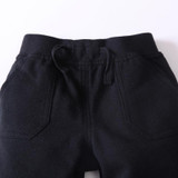 Newborn Baby Boys Girls Pants 2017 New Autumn Solid Casual Middle Elastic Waist Black Pants 0-2T Baby Boys Girls Trousers 4p089