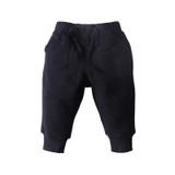 Newborn Baby Boys Girls Pants 2017 New Autumn Solid Casual Middle Elastic Waist Black Pants 0-2T Baby Boys Girls Trousers 4p089