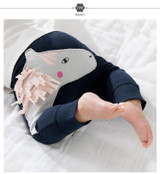 Newborn Baby Boys Girls Pants 2017 New Autumn Casual Cartoon Printing Middle Elastic Waist Pants Baby Boys Girls Trousers 4p050
