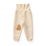 Newborn Baby Boys Girls Pants 2017 New Autumn Cartoon Print High Elastic Waist Solid Cotton Pants Baby Boys Girls Trousers 4p053