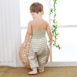 Newborn Baby Boys Girls Pants 2017 New Autumn Cartoon Print High Elastic Waist Solid Cotton Pants Baby Boys Girls Trousers 4p053